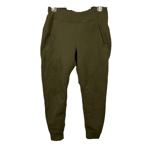 lululemon athletica Pants - Lululemon Embrace The‎ Space Jogger Womens 6 Olive Green Stretch High Rise Pants